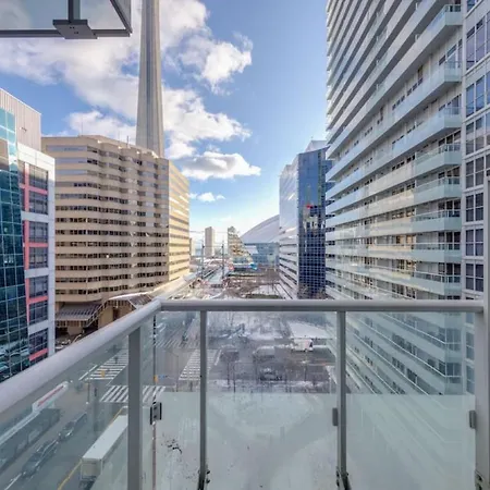 1 Bedroom Furnished Condo With Balcony Across Cn Tower